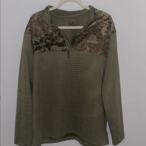 Realtree Camouflage Quarter-Zip Pullover
